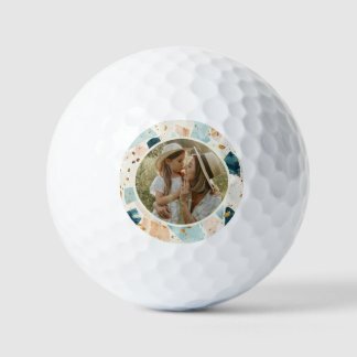 Balles De Golf Photo personnalisée du Motif Terrazzo