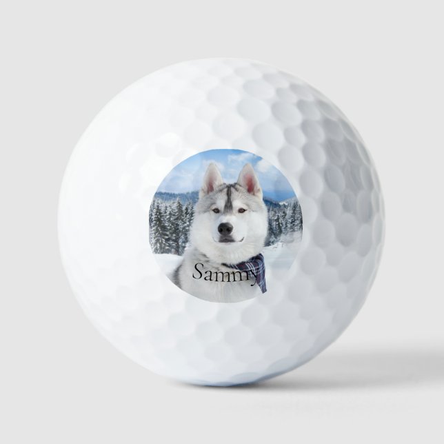 Balles De Golf Photo Pet Name Golf Balls (Recto)