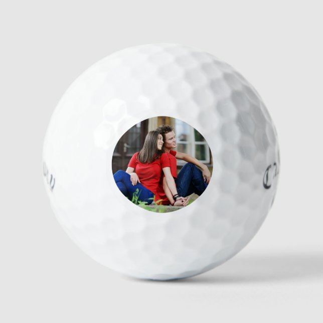 Balles de Golf Photo Simples Minimales (Recto)