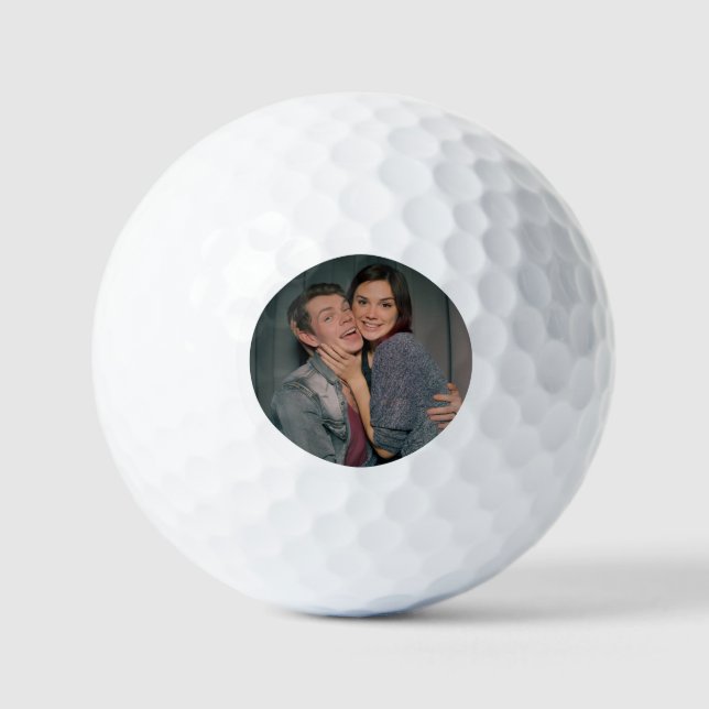Balles de Golf Photo Simples Minimales (Recto)