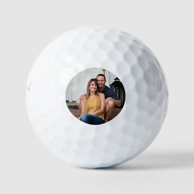 Balles de Golf Photo Simples Minimales (Devant)