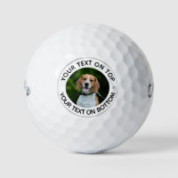 Photographie personnalisée Boules de golf de chien