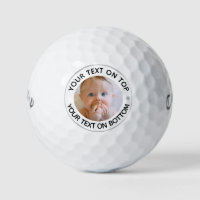 Photographie personnalisée Boules de golf de texte