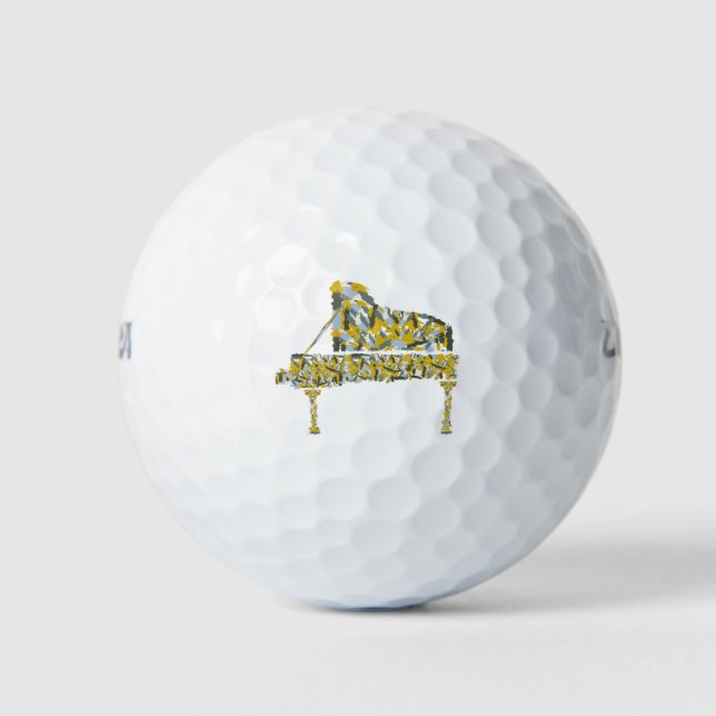 Balles De Golf Piano abstrait (Devant)