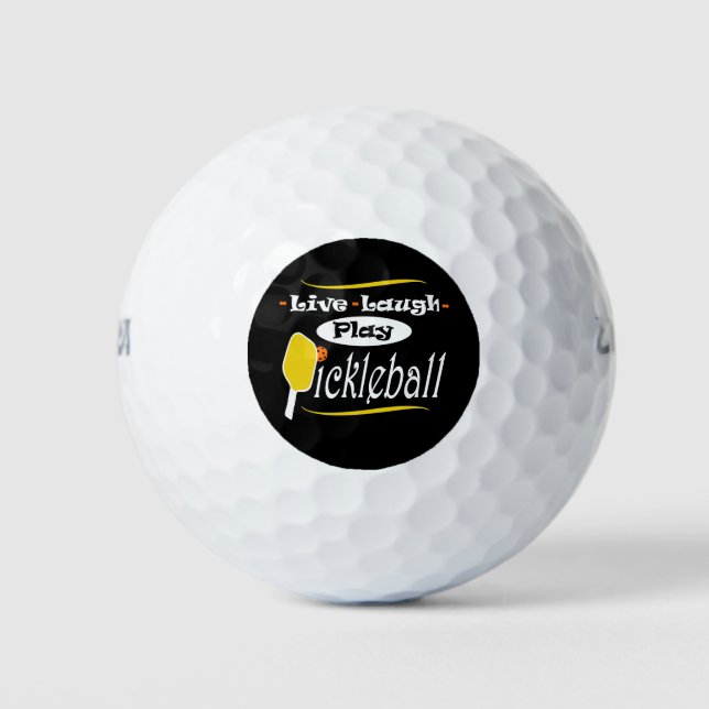 Balles De Golf Pickleball Cadeau Live Lauder Jouer Pickle Ball (Devant)