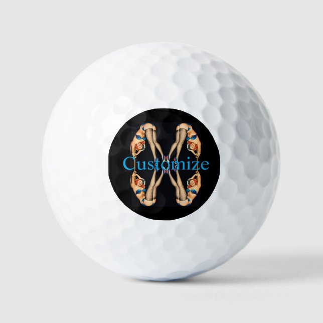 Balles De Golf Pinceaux Vintages acrobatiques Thunder_Cove (Recto)