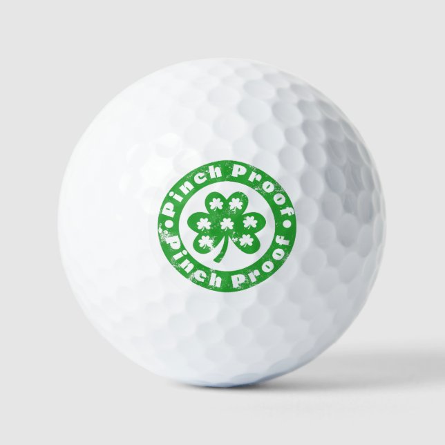Balles De Golf Pinch Proof St. Patrick's Day (Recto)