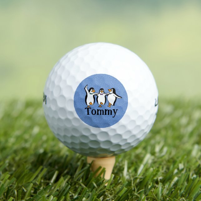 Balles De Golf Pingouins Dansants Design Golf Balls (T-shirt Insitu)