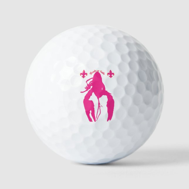 Balles De Golf Pink Golf Ball (Recto)