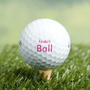 Balles De Golf PINK Personnalisé