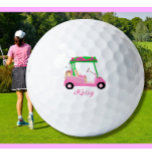 Balles De Golf Pink Personnalisé Golf Club de Panier Nom<br><div class="desc">Une voiturette de golf unique — rose et vert — fait avec goût — prête à courir le terrain — balle de golf — C'est un cadeau formidable pour tous les amateurs de golf — amusant / attirant / unique. Personnalisez-le avec votre prénom. Si vous avez des questions de conception...</div>