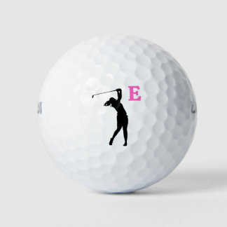 Balles De Golf Pink Personnalisé Monogramme Boules de golf