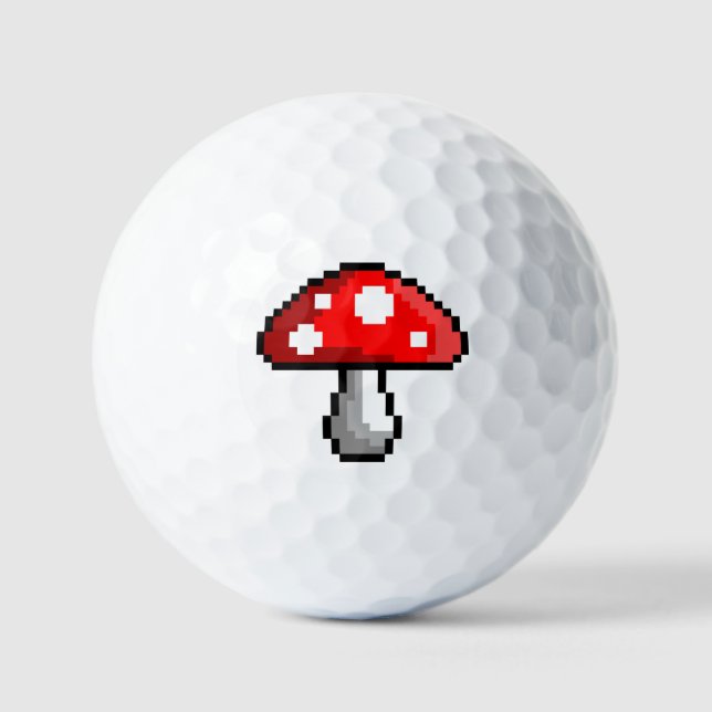 Balles De Golf Pixel Champignon Boules de golf (Recto)