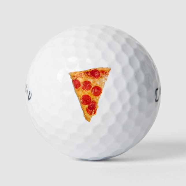 Balles De Golf Pizza Pepperoni 4Bob (Devant)