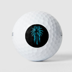 Balles De Golf Plage Hawaïenne Été Vacances Tropicales Palmier