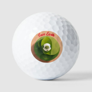 Balles De Golf "Planète minimaliste : économisez la conception de
