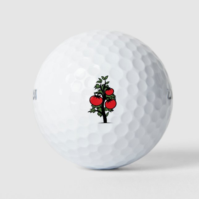 Balles De Golf Plante de tomate Légumes mal foncé (Devant)
