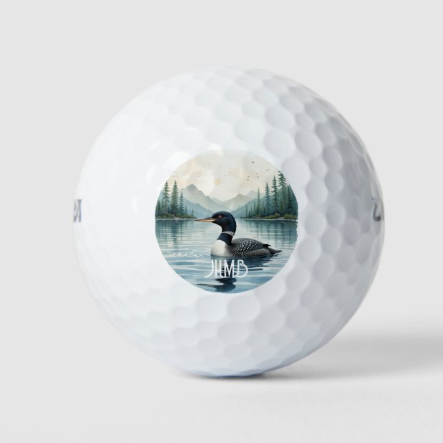 Balles De Golf Plongeon huard commun Oiseau Nature Animal (Devant)