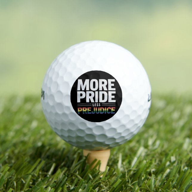 Balles De Golf Plus Fierté Moins Préjugés Lgbt Mois Gay pride (T-shirt Insitu)