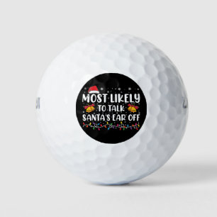 Balles De Golf Plus Susceptible de Parler à l'Oreille du Père Noë