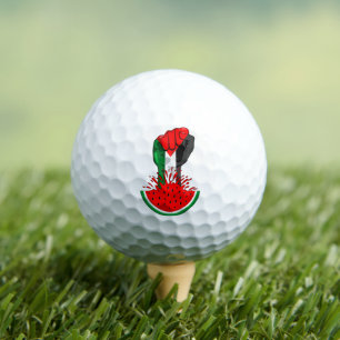 Balles De Golf Poing de résistance palestinienne sur le symbole d