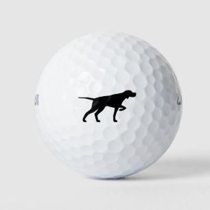 Balles De Golf Pointer Chien Silhouette Golf Balls