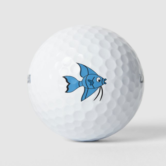 Balles De Golf Poisson Carton mignon (Devant)