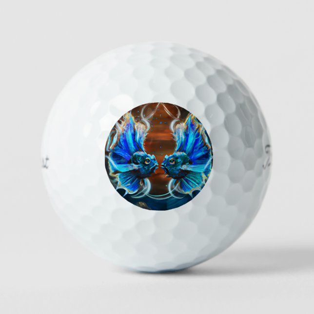Balles De Golf Poissons Peints (Recto)