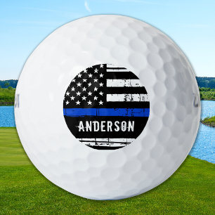Balles De Golf Police à drapeau mince personnalisée
