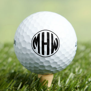 Balles De Golf Police do-it-yourself BG du cercle noir blanc