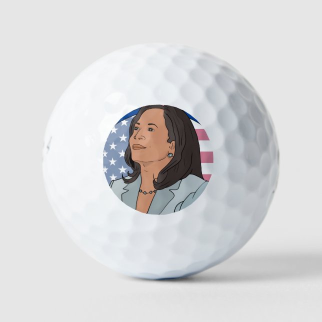 Balles De Golf Politique Kamala Harris (Devant)