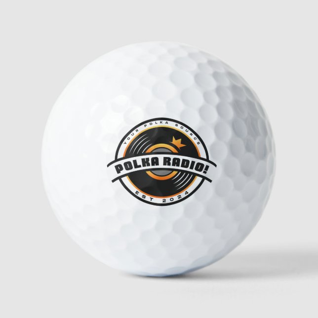 Balles De Golf Polka Radio Branded Golf Balls (Recto)