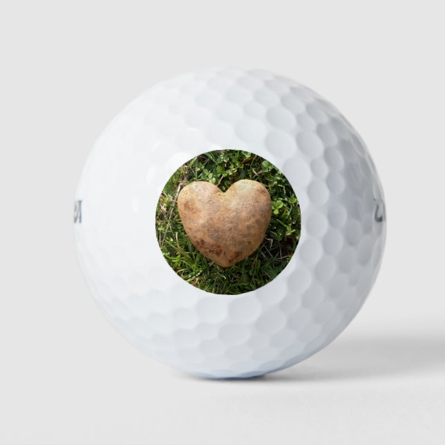 Balles De Golf Pomme de terre en forme de coeur (Devant)
