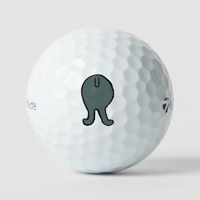 Balles De Golf poodle butt blue (Recto)