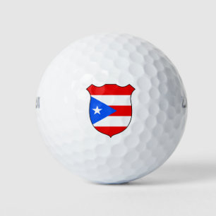 Balles De Golf Porto Rico Drapeau Grand Patriotique