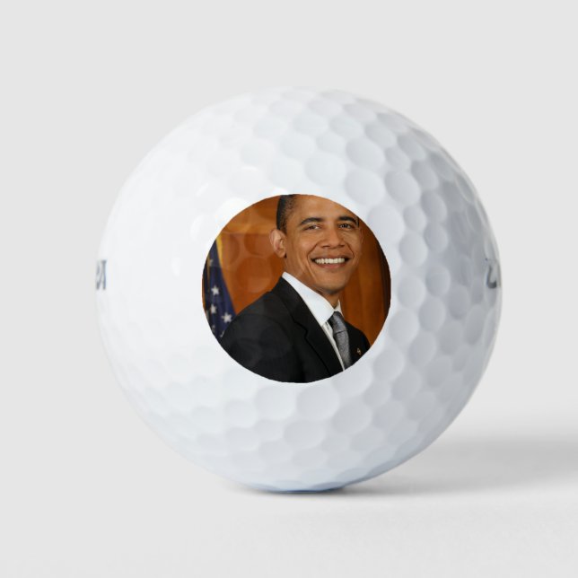Balles De Golf Portrait officiel de Barack Obama (Devant)