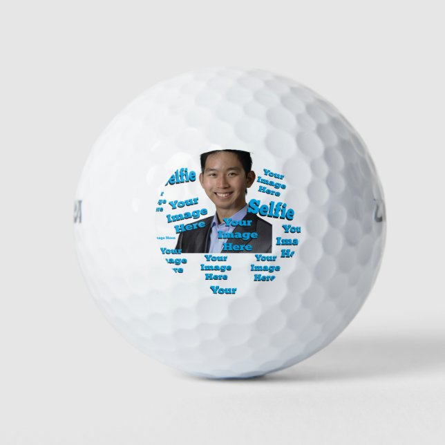 Balles De Golf Portrait Photo Selfie Image Fab Modèle cadeau (Devant)