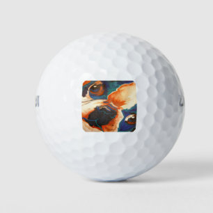 Balles De Golf Portrait pour animaux de compagnie français Bulldo
