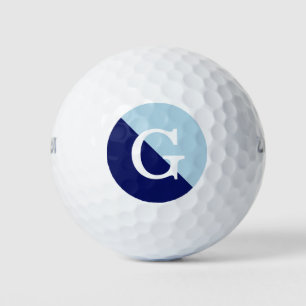 Balles De Golf Poudre Bleu Marine Bleu 2 Tone Diag Monogramme ini