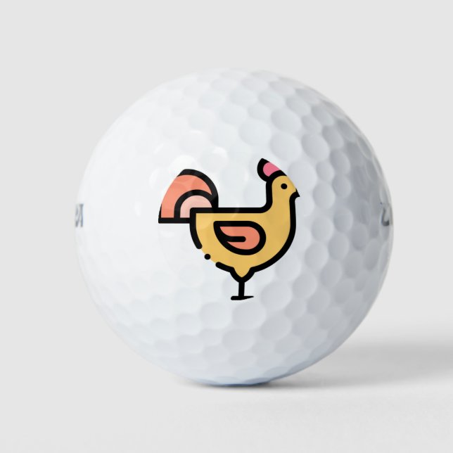 Balles De Golf Poulet (Devant)