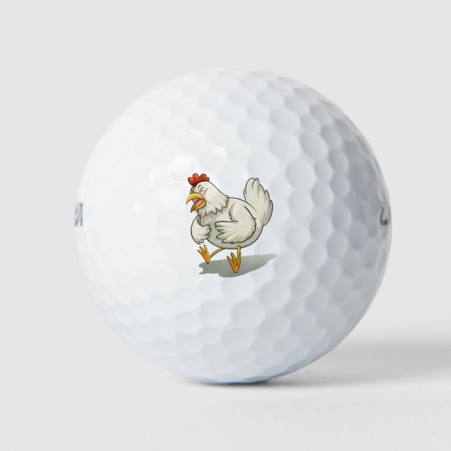 Balles De Golf poulet malade (Devant)