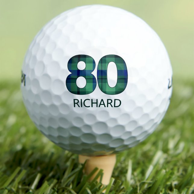 Balles de golf pour 80e anniversaire 80 ans cadeau (Créateur téléchargé)
