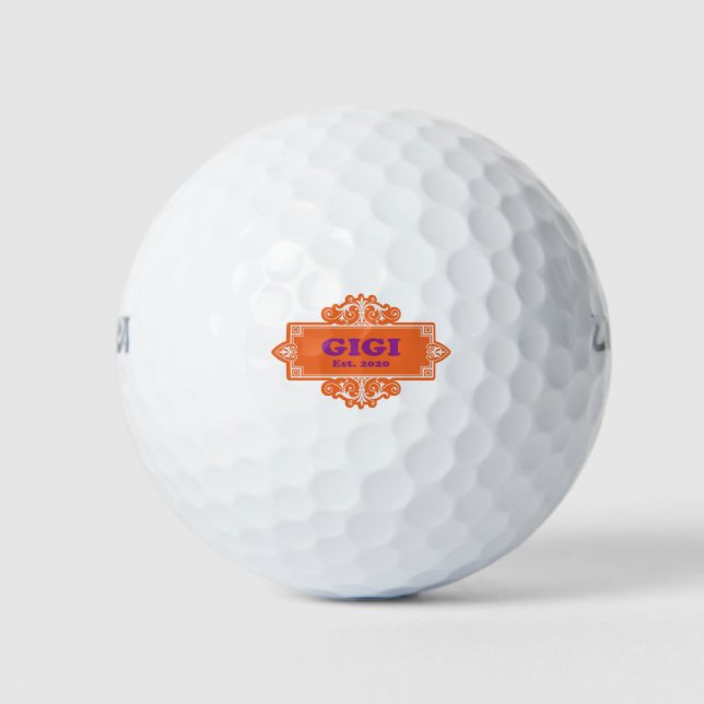 Balles De Golf Pour ce spécial « GiGi 2020 » (Devant)