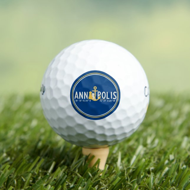 Balles de golf pour chiens ancrées à Annapolis Set (T-shirt Insitu)