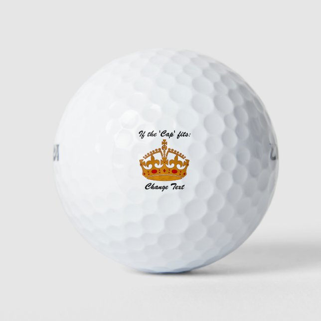 Balles De Golf Pour un roi, une reine ou une princesse - Si le Ca (Devant)