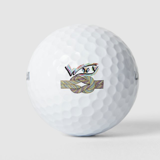 Balles De Golf "Pourquoi pas" est sans limite Golf Balls (Devant)