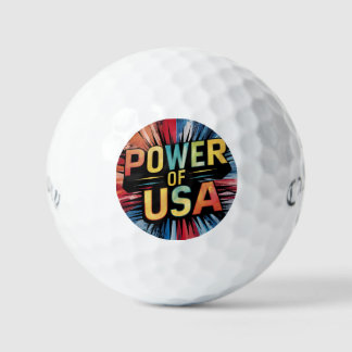 Balles De Golf Power of USA Golf Ball - Patriotic American