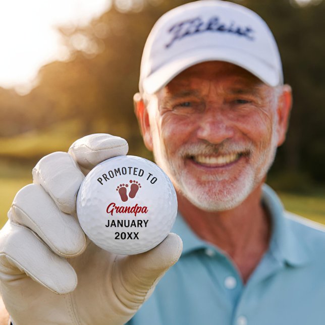 Balles De Golf Pregnancy Reveal To Grandparents Baby Announcemet  (Créateur téléchargé)