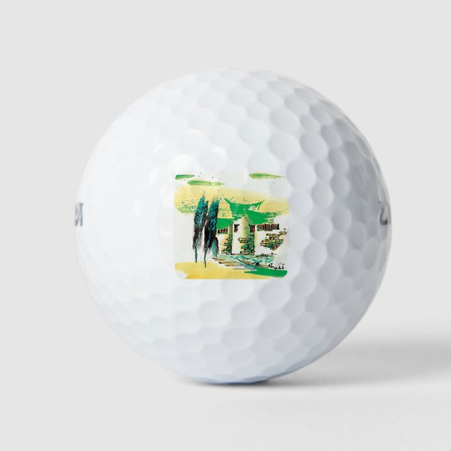 Balles De Golf Première peinture naturelle (Devant)