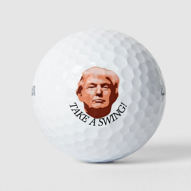 BALLES DE GOLF PRENEZ UNE BALADE À TRUMP (Devant)